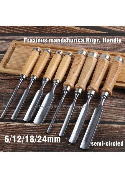 6mm x 1 Adet 6/12/18/24MM Keski Seti Ahşap Yarı Dairesel Keski Dıy Marangoz Ağaç Işleme Krom-Vanadyum Çelik El Aleti Ahşap Oyma Seti (Yurt Dışından) fiyatları