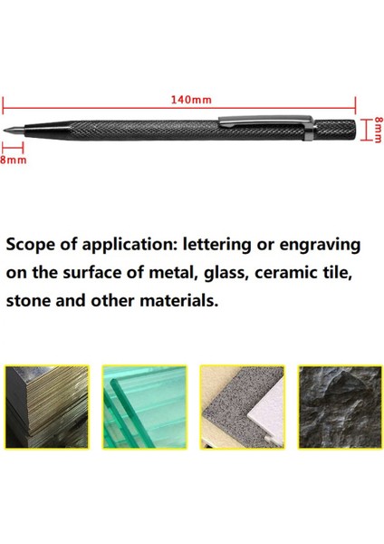 2 Adet Elmas Metal Işaretleyici Gravür Kalemler Tungsten Karbür Uç Stylus Kalemler Cam Seramik Metal Ahşap Gravür El Aletleri (Yurt Dışından) modelleri