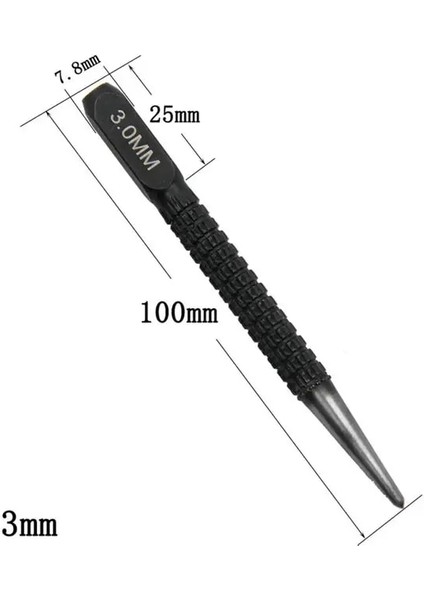 3mm 1 Adet 1 Adet Alaşımlı Çelik Merkezi Zımba Konik Nokta Çapı Metal Ahşap Markalama Sondaj Aracı Alaşımlı Çelik Metal Ahşap Delme Araçları (Yurt Dışından)