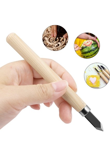 Eğik Keski 12 Adet Profesyonel Ahşap Oyma Keski Bıçak El Aleti Seti Temel Detaylı Oyma Ağaç Işçileri Oyuklar (Yurt Dışından)