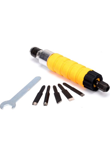 Esnek Şaft 1 Takım Ahşap Keski Oyma Aleti Seti Mobilya Ahşap Oyma Aracı Elektrikli Keski + 5 Oyma Ipuçları Anahtarı Esnek Esnek Mil (Yurt Dışından) fırsatları