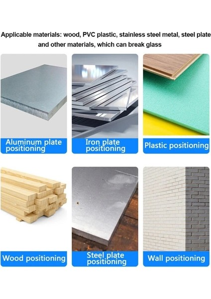 128MM Gümüş Siyah Çok Amaçlı Otomatik Merkezi Punch Bulucu Metal Aracı Konumlandırma Sondaj Deliği Pencere Kırıcıyı Işaretlemek Için (Yurt Dışından)