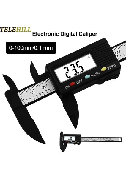 0 -100MM 0-100MM Sürmeli Kumpas LCD Dijital Elektronik Karbon Fiber Sürmeli Kumpas Ölçer Mikrometre Büyük Ekran Pakometre Kumpas (Yurt Dışından) modelleri
