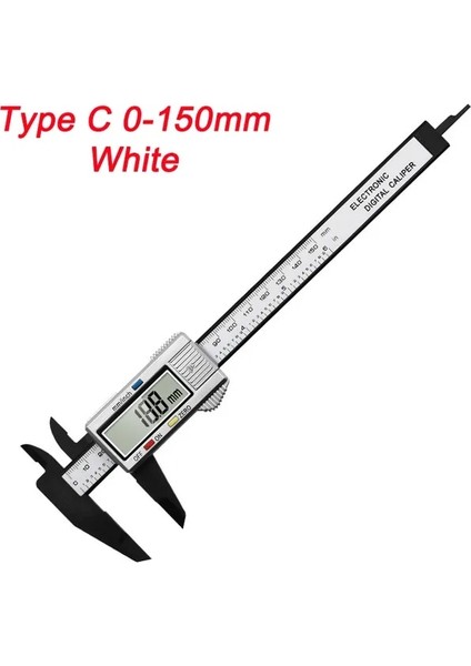 C Tipi Dijital Sürmeli Kumpas 0-100MM LCD Elektronik Karbon Fiber Altimetre Mikrometre Ölçme Aracı (Yurt Dışından)