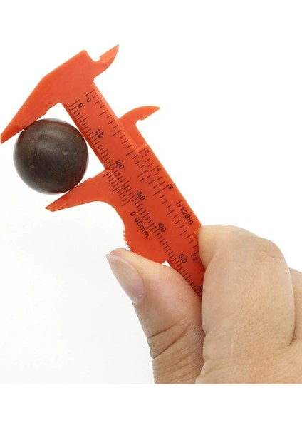 Siyah Kalem 80MM Plastik Sürmeli Kumpas Çift Ölçekli Ölçüm Milimetre/inç Sürgülü Mikrometre Öğrenci Mini Cetvel Dıy Modeli Dropship (Yurt Dışından)