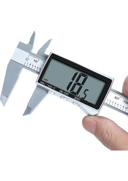 Siyah 100MM Profesyonel Marangoz 150 mm Elektronik Dijital Sürmeli Kumpas CR2032 3 V Tam Ekran Ağaç Işleme Ölçme Ölçme Araçları (Yurt Dışından)