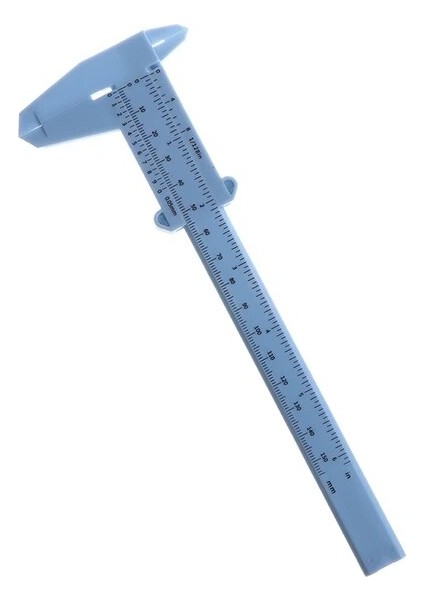 Bl Çift Ölçekli Plastik Sürmeli Kumpas Cetvel Ölçme Öğrenci Kaliperleri Boyutu Ölçme Aracı (Yurt Dışından)