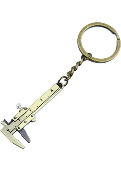 Altın Taşınabilir Mini Kumpas Araçları Anahtarlık Alaşım Sürmeli Kumpas Anahtarlık Süsler Cetveller Kumpaslar Ölçme Ölçme Araçları 0-40MM (Yurt Dışından)