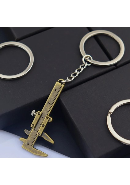 Altın Taşınabilir Mini Kumpas Araçları Anahtarlık Alaşım Sürmeli Kumpas Anahtarlık Süsler Cetveller Kumpaslar Ölçme Ölçme Araçları 0-40MM (Yurt Dışından) fırsatları