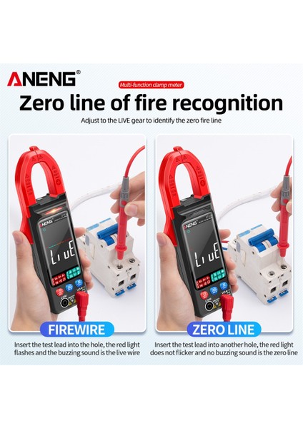 Kırmızı Aneng ST212 Dijital Pens Metre 6000 Sayım Dc/ac Akım 400A Amp Multimetre Büyük Renkli Ekran Gerilim Test Cihazı Araba Hz Ncv Ohm (Yurt Dışından) fiyatları