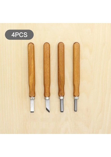 4 Adet 3-12 Adet/takım Ahşap Oyma Keski Araçları Ahşap Oyma Dıy Ağaç Işleme Gravür Zeytin Oyma Bıçağı El Yapımı Bıçak Aracı Set (Yurt Dışından)