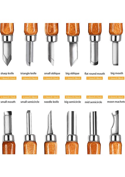 12 Adet 26MM Oyma Keski Seti Ahşap Oyma Bıçağı Yüksek Karbon Çelik Katı Kolu Profesyonel Ahşap Kesici Keski Ağaç Işleme Dıy El Aleti (Yurt Dışından) modelleri