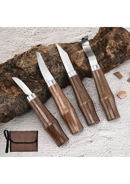 6pcs-B 1/6pcs Ahşap Oyma Keski Bıçak El Aleti Seti Temel Detaylı Ağaç Işçileri Gouges Çok Amaçlı Dıy Profesyonel Alaşımlı Çelik (Yurt Dışından)