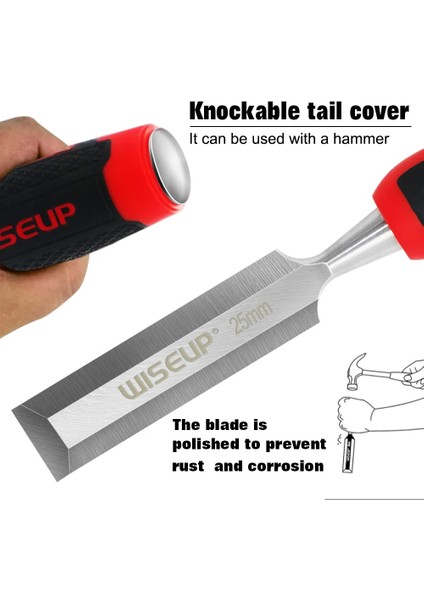 Düz Keski 12MM Düz Ahşap Keski El Aleti Seti Profesyonel Marangozluk Aracı Temel Detaylı Oyma Ağaç Işçileri Ergonomik Kavrama ile Oyuklar (Yurt Dışından)