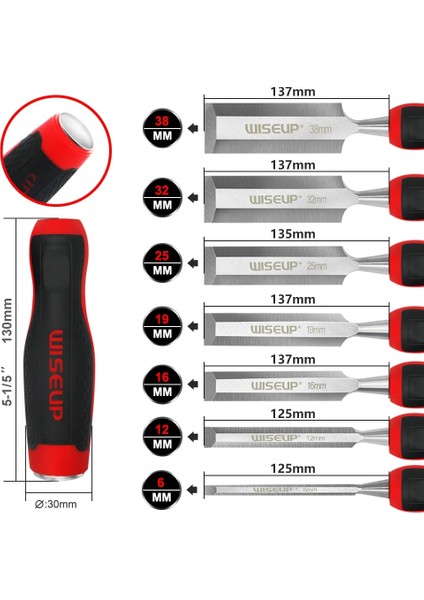 Düz Keski 12MM Düz Ahşap Keski El Aleti Seti Profesyonel Marangozluk Aracı Temel Detaylı Oyma Ağaç Işçileri Ergonomik Kavrama ile Oyuklar (Yurt Dışından)