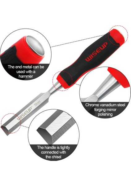 Düz Keski 12MM Düz Ahşap Keski El Aleti Seti Profesyonel Marangozluk Aracı Temel Detaylı Oyma Ağaç Işçileri Ergonomik Kavrama ile Oyuklar (Yurt Dışından)