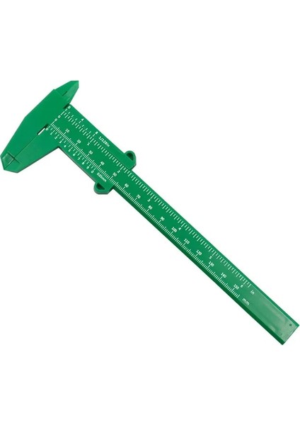 150MM Yeşil 80MM 120MM 150MM Dıy Ağaç Işleme Metal Işleme Sıhhi Tesisat Modeli Yapımı Sürmeli Kumpas Açıklık Derinlik Çapı Ölçü Aracı Plastik (Yurt Dışından)