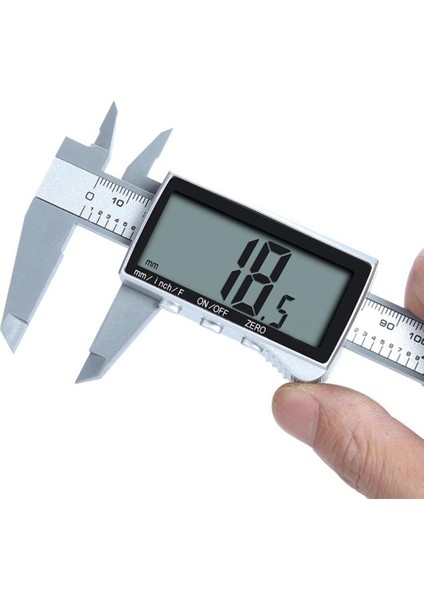 3 Düğme Siyah Yeni Elektronik Dijital Ekran Sürmeli Kumpas Inç/metrik Dönüşüm 6 Inç 0-150MM Hd Tam Ekran Kumpas Ölçüm Aracı (Yurt Dışından)