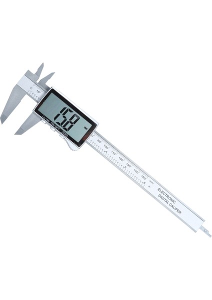 3 Düğme Siyah Yeni Elektronik Dijital Ekran Sürmeli Kumpas Inç/metrik Dönüşüm 6 Inç 0-150MM Hd Tam Ekran Kumpas Ölçüm Aracı (Yurt Dışından)