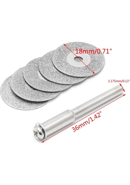 Gümüş 20MM 5 Adet 16/18/20/25/30/35/40/50MM Diamonte Kesme Diskleri Matkap Ucu Shank Döner Alet Bıçak 367D (Yurt Dışından) fiyatları