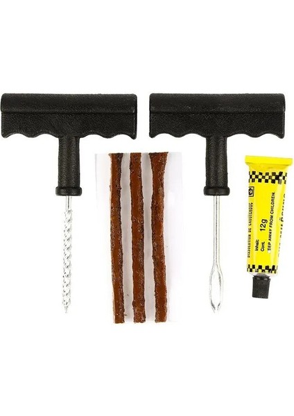 Set Bir Araba Tubeless Lastik Tamir Araçları Arabalar Için Küçük Lastik Tamir Araçları Komple Kit Araçları Oto Mekanik Atölye Araçları (Yurt Dışından) indirimleri