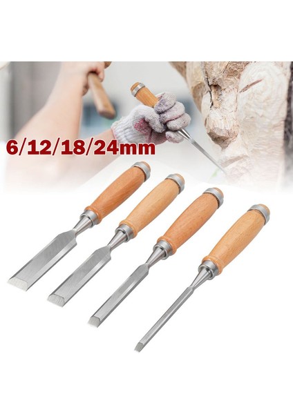 24MM 1 Adet Karbon Çelik Ağaç Işleme Keski Gravür Ahşap Heykel Düz Keski Ahşap Oyma Dıy El Aracı Heykeltıraş Marangoz Carve Düz (Yurt Dışından)