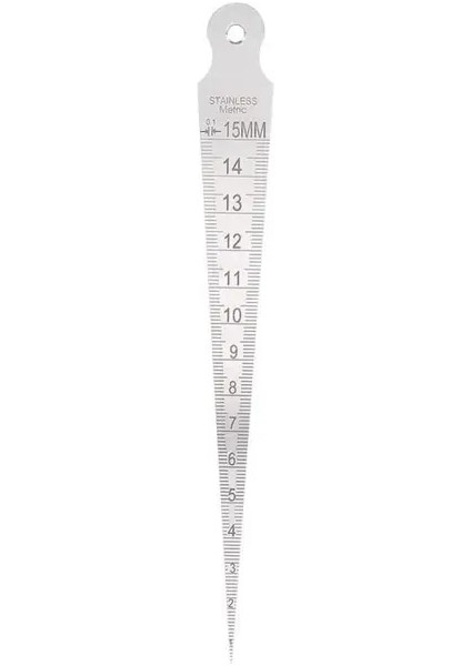1 Adet 1-15MM Kama Feeler Göstergeleri Ölçüm Açıklık Cetvel Boşluk Cetvel Probları Kalınlık Ölçer Çelik Cetvel Ölçü Aracı (Yurt Dışından)