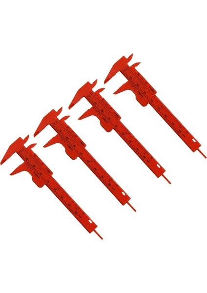 Beyaz 4 Parça 80 mm Mini Plastik Kumpas Sürmeli Kumpas Çift Ölçekli Sürgülü Ölçer Ölçme Aracı Öğrenci Ofis Kullanımı (Yurt Dışından) indirimleri
