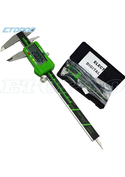 Karbon Fiber 6"/150MM Geniş LCD Ekran Pürüzsüz Kayan Dayanıklı Paslanmaz Çelik Dijital Kumpas Elektronik Plastik Kumpas Mikrometre Ölçer (Yurt Dışından) fiyatları