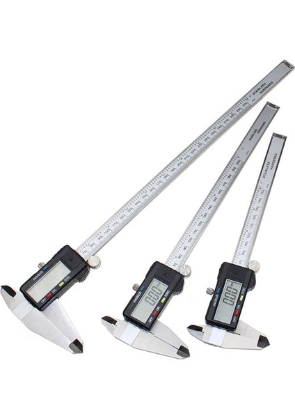 150MM Metal 0 ~ 150MM/200MM/300MM 0.01MM Elektronik Dijital Sürmeli Kumpaslar Paslanmaz Çelik Mikrometre Ölçme Aletleri LCD Ekran (Yurt Dışından)