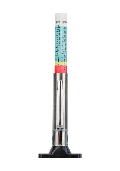 Çift Araba Lastik Ölçüm Kalemi Evrensel Lastik Sırtı Desen Derinliği Ölçme Aracı Silindirik Otomotiv Kalınlık Algılama Ölçer 1 Adet (Yurt Dışından)