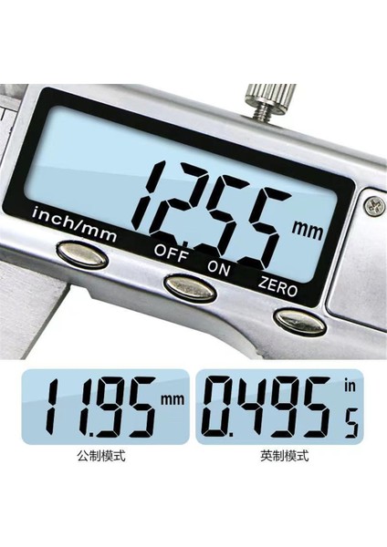 150MM Metal 150MM 200MM 300MM Dijital Paslanmaz Çelik Sürmeli Kaliperler Elektronik Mikrometre Cetvel Derinlik Ölçme Ölçer Araçları Enstrüman (Yurt Dışından)