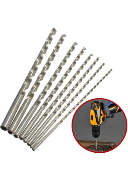2mm 200MM 2-6mm UZUNLUK160/200/250/300MM Ekstra Uzun Hss Büküm Matkap Ucu Seti Delik Testere Delik Testere Kesici Delme Kiti Ahşap Çelik Metal Alaşım (Yurt Dışından) fiyatları