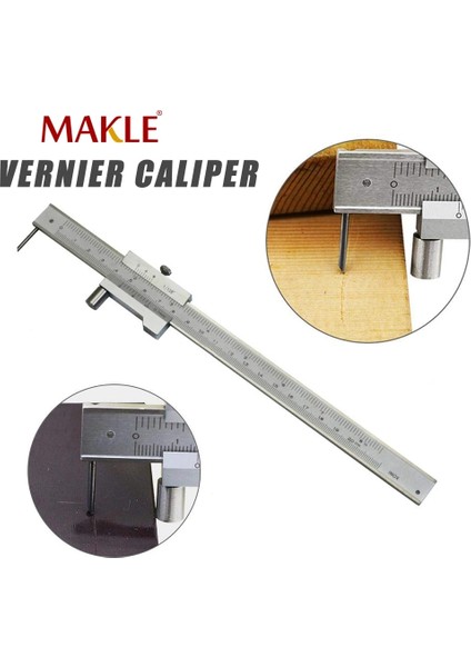 300 mm Makle 200 MM-500 mm Paralel Çapraz Kumpas 2 Karbür Scriber/iğne Paslanmaz Çelik Sürmeli Kumpaslar Işaretleme Ölçer Markalama Aracı (Yurt Dışından)