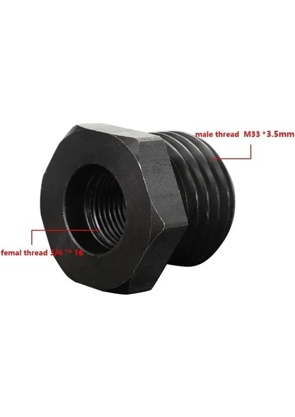 M33X3.5 - 3L4X16 Xcan Ahşap Torna Aynası Adaptörü M33X3.5/M18X2.5/1-8TPI/ 3/4''X16 (Yurt Dışından)