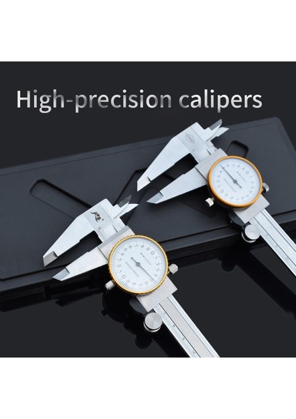 150MM Yüksek Hassasiyetli Darbeye Dayanıklı Kumpas Saat Kaliteli Paslanmaz Çelik Malzeme 150/200/300MM Endüstriyel Sınıf Kadranlı Kumpaslar (Yurt Dışından) fiyatları