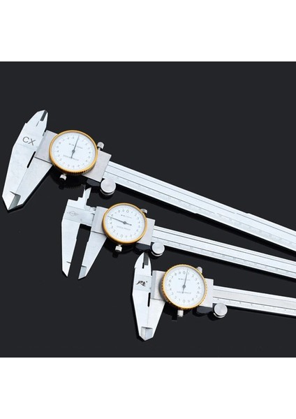 150MM Yüksek Hassasiyetli Darbeye Dayanıklı Kumpas Saat Kaliteli Paslanmaz Çelik Malzeme 150/200/300MM Endüstriyel Sınıf Kadranlı Kumpaslar (Yurt Dışından) modelleri