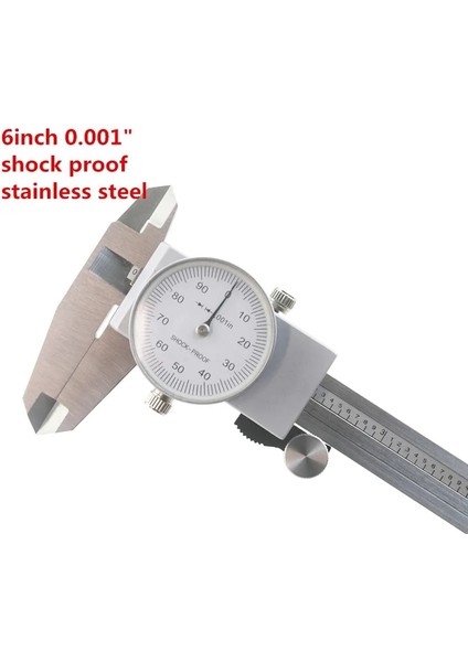 Titanyum Kaplama Darbeye Dayanıklı Paslanmaz Çelik Kadranlı Kumpas 6 Inç 0-150MM/0.02MML Hassas 0.001 "kadran Sürmeli Kumpas Plastik Kadranlı Kumpas Göstergesi (Yurt Dışından) fiyatları