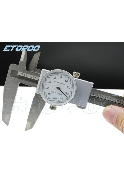 Titanyum Kaplama Darbeye Dayanıklı Paslanmaz Çelik Kadranlı Kumpas 6 Inç 0-150MM/0.02MML Hassas 0.001 "kadran Sürmeli Kumpas Plastik Kadranlı Kumpas Göstergesi (Yurt Dışından) fırsatları