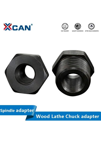 M33X3.5 - M18X2.5 Xcan Ahşap Torna Aynası Adaptörü M33X3.5/M18X2.5/1-8TPI/ 3/4''X16 (Yurt Dışından) fiyatları