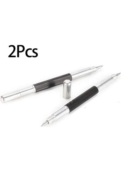 2 Adet Tungsten Karbür Ipuçları Scriber Markalama Gravür Kalem Çift Uçlu Seramik Cam Metal Ahşap Oyma Kazıma Işaretleyici El Aletleri (Yurt Dışından)