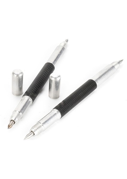 2 Adet Tungsten Karbür Ipuçları Scriber Markalama Gravür Kalem Çift Uçlu Seramik Cam Metal Ahşap Oyma Kazıma Işaretleyici El Aletleri (Yurt Dışından)