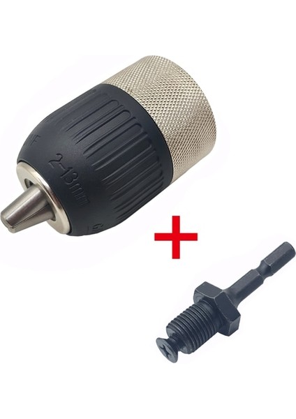 Ayna ve Altıgen Şaft 3 Çeneli Anahtarsız Matkap Chuck 1/2 Inç 2-13MM 1/2-20UNF Hızlı Değişim Adaptörü Sds-Plus Şaft 1/4 "altıgen Kare Darbeli Matkap Için (Yurt Dışından)
