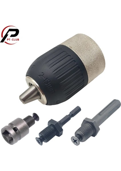 Ayna ve Altıgen Şaft 3 Çeneli Anahtarsız Matkap Chuck 1/2 Inç 2-13MM 1/2-20UNF Hızlı Değişim Adaptörü Sds-Plus Şaft 1/4 "altıgen Kare Darbeli Matkap Için (Yurt Dışından)