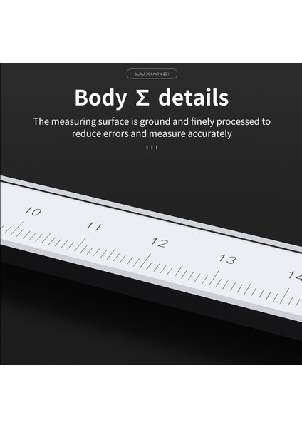 LXZ921079 Luxıanzı 150/200/300MM Metal Sürmeli Kumpasyüksek Hassasiyetli Endüstriyel Kumpaslar Iç Dış Çap Derinlik Ölçme Aletleri (Yurt Dışından) indirimleri