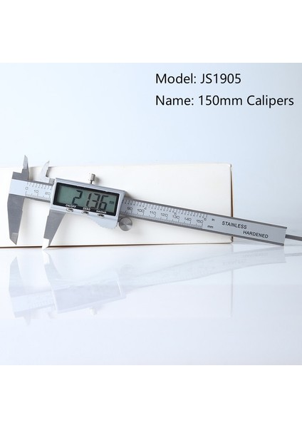 Model JS1905 4/6-Inç 100/150MM Büyük Ekran Dijital Kumpaslar Paslanmaz Çelik Elektronik Sürmeli Kumpas Metal Mikrometre Ölçme Aletleri (Yurt Dışından)