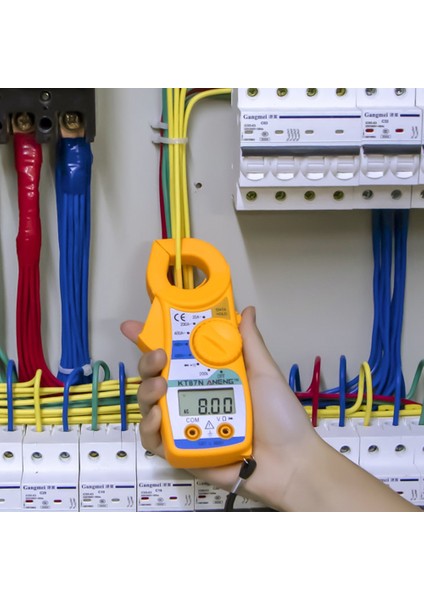 Sarı Aneng KT87N Mini Dijital Pens Metre 400A Amp Multimetre Büyük Renkli Ekran Gerilim Test Cihazı Multimetre Kapasite Megger Test Cihazı (Yurt Dışından) modelleri