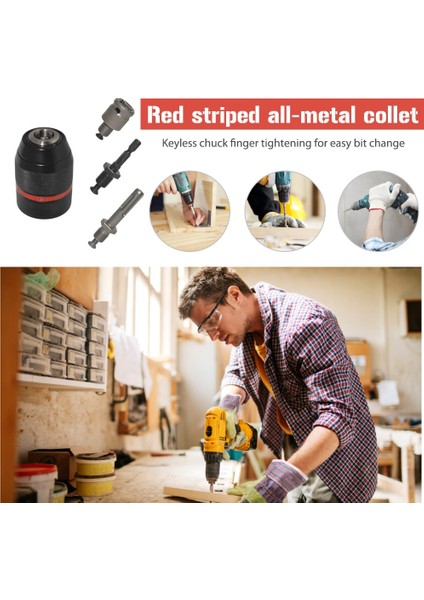 Chuck Kare Adaptörü Metal Matkap Chuck Adaptörü Sds Shank 1.5-13MM Darbeli Sürücü Adaptörü Hızlı Değişim Dönüştürücü Mini Matkap Chuck Adaptörü Fikstür Araçları (Yurt Dışından) fırsatları