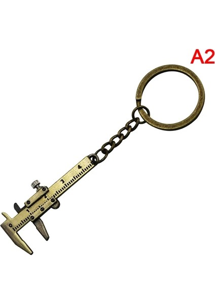 Metal Pirinç Tek/çift Ölçekli Mini Pirinç Ölçeği 80/100MM Sürgülü Ölçer Sürmeli Kumpas Cetvel Cep Ölçme Aracı Sürmeli Kumpas (Yurt Dışından)