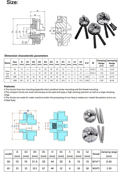 M14-12MM Seno K01-50 Torna Aynası Üç Çene M14 * 1 Biyel K01-50/63/80/100 Kendinden Merkezleme Mini Dıy Metal Ahşap Torna Araçları (Yurt Dışından) indirimleri